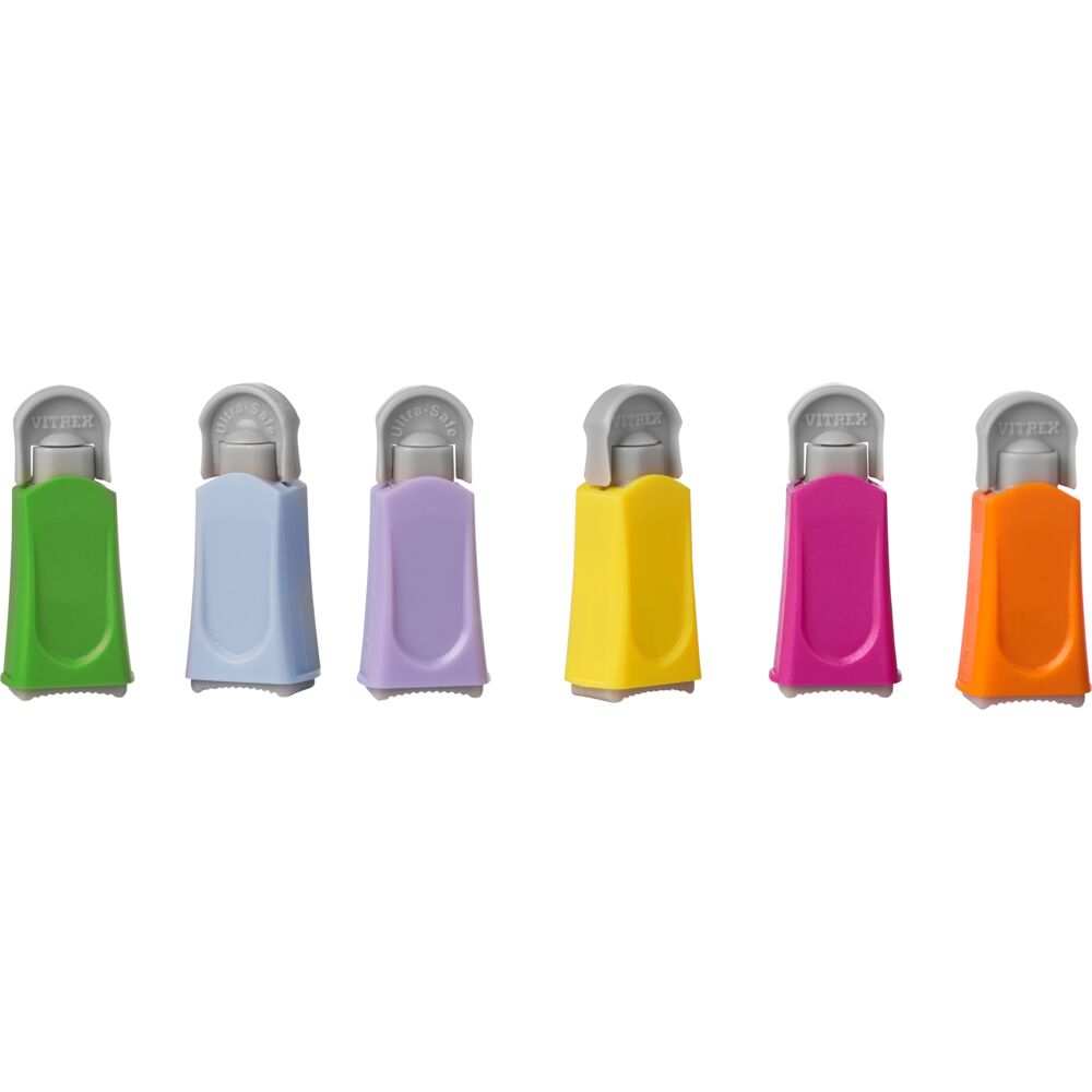 Fingerprikker, Vitrex, Ultrasafe, gul, 26G, x 1,8 mm, steril