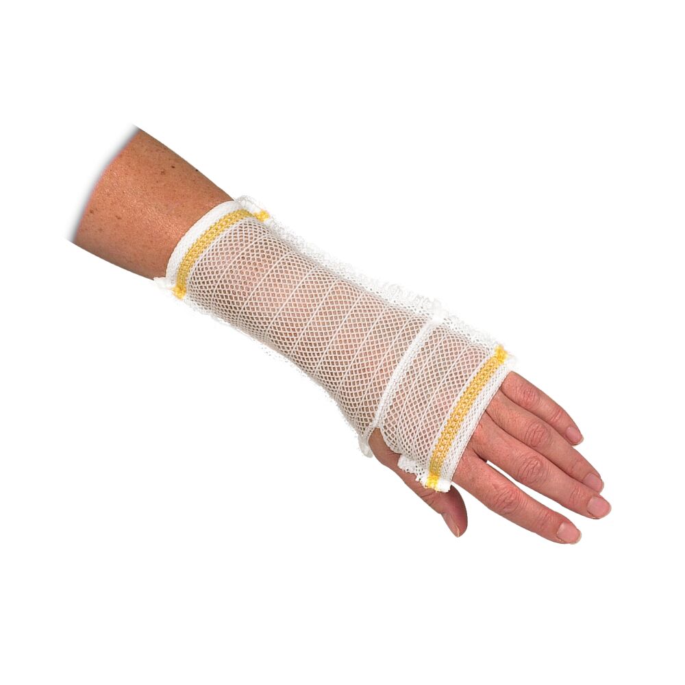 Netbandage, Carefix, S, hvid, til fiksering, med gul søm,, latexfri ...