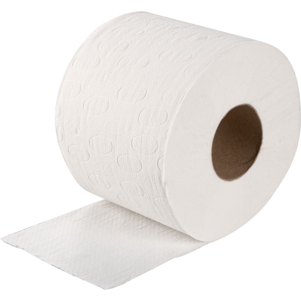 Toiletpapir, ABENA Care-Ness Excellent, 2-lags, 50m x 9cm, Ø12cm, hvid, nyfiber